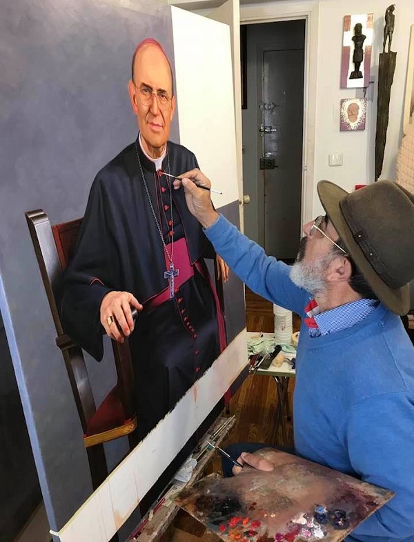 Candido_Perez_Palma_pintando_Fidel_Herraez