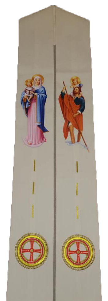 Estola de 'N. S. La Virgen de la Prudencia' y 'San Cristobal con el Niño'